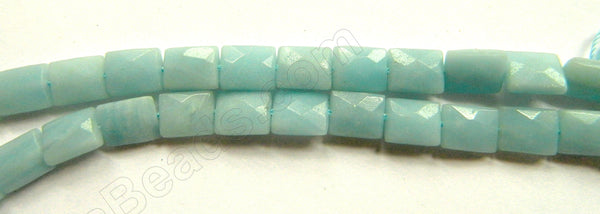 Chinese Amazonite  -  Faceted Rectangles  16"