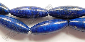 Lapis Lazuli AA  -  Smooth Long Rice 16"