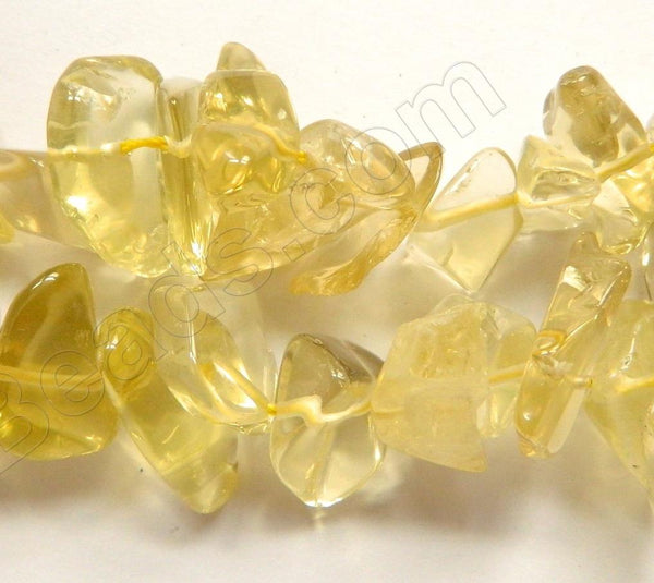 Lemon Quartz Natural AA -  Big Chip Nuggets  16"