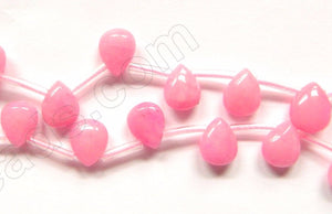 Rose Pink Jade  -  Puff Briolette  16"
