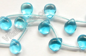 Ocean Blue Crystal  -  Puff Briolette
