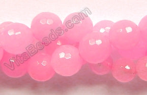 Rose Pink Jade  -  Faceted Round