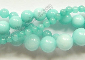 Amazonite Jade  -  Smooth Round  16"