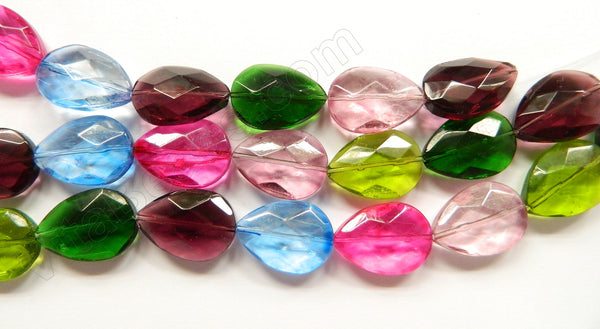 Mixed Crystal  -  Faceted Flat Drops  16"