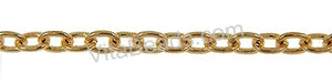 Gold Plated Brass Oval Chain