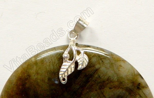 Sterling Silver Leaf Bail