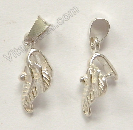 Sterling Silver Leaf Bail