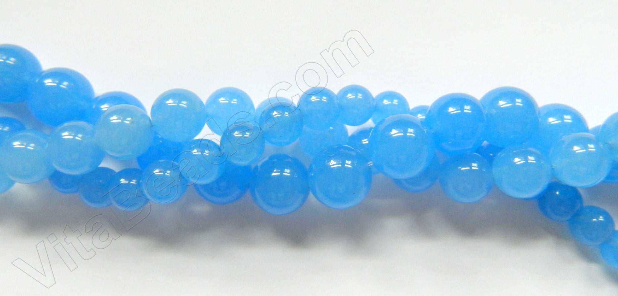 Light Sky Blue Onyx  -  Smooth Round  16"