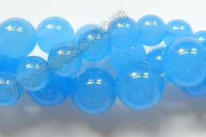 Light Sky Blue Onyx  -  Smooth Round  16"