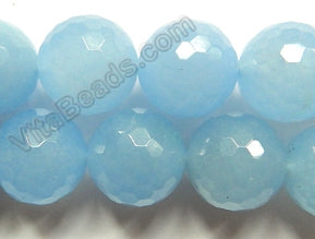 Aquamarine Jade  -  Faceted Round  16"