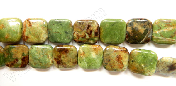 Green Opal  -  Puff Squares  16"