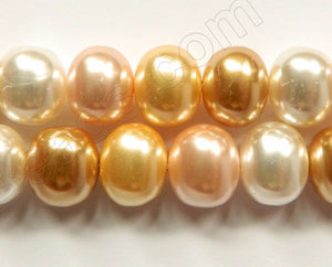 Pearl  (Shell) Big Smooth Potato  16" Golden Peach Mix