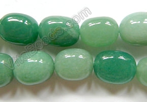 Green Aventurine  -  Smooth Egg Nuggets  16"