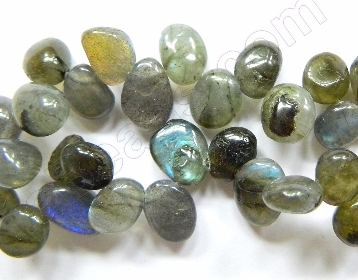 Labradorite  -  Smooth Drop Nuggets 16"