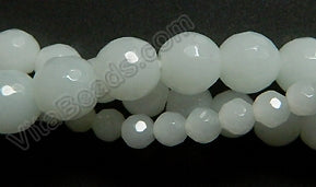 Synthetic Moonstone  -  Faceted Round   16"