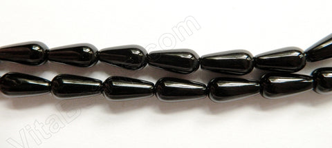 Black Onyx  -  Smooth Drops  16"