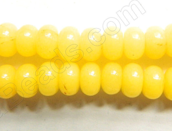 Lemon Yellow Jade  -  Smooth Rondel  16"