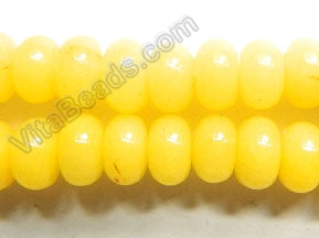 Lemon Yellow Jade  -  Smooth Rondel  16"