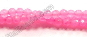 Hot Pink Jade  -  Faceted Round  16"