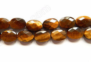 Tiger Eye  -  Faceted Oval  16"