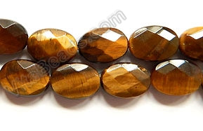 Tiger Eye  -  Faceted Oval  16"