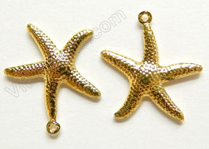 Gold Plated Copper Pendant Starfish