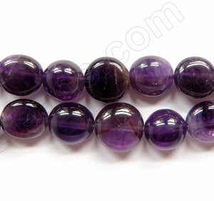 Amethyst A  -  Smooth Coin Tumble  16"