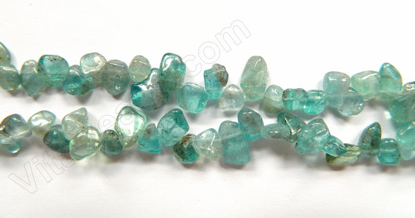 Apatite Light Clear AA  -  Smooth Drop Nuggets 16"