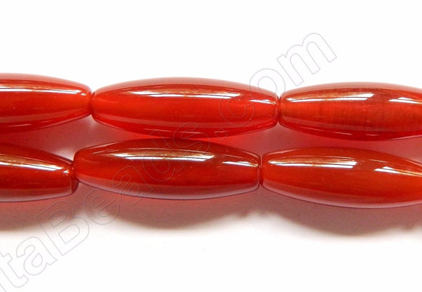 Carnelian AA  -  Smooth Long Rice 16"