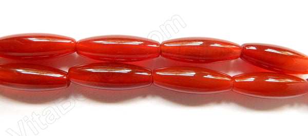 Carnelian AA  -  Smooth Long Rice 16"