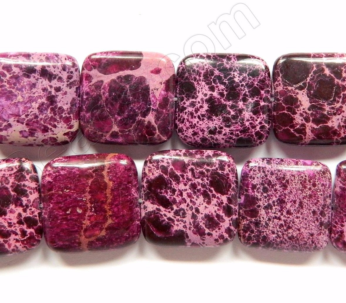 Dark Purple Impression Jasper  -  Puff Squares  16"