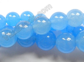 Light Sky Blue Onyx  -  Smooth Round  16"