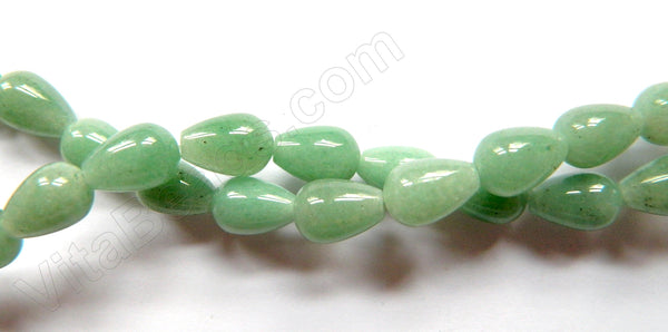 Green Aventurine A  -  Smooth Drops  16"