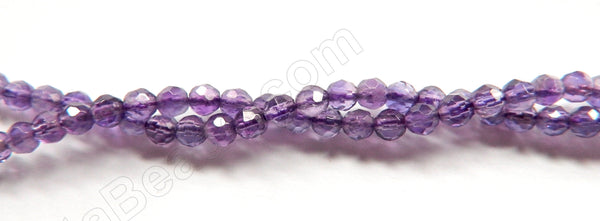 Amethyst (Light) AAA  -  Faceted Round   16"