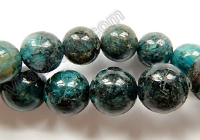 Dyed Feldspath Graphic Apatite Color  -  Smooth Round  16"