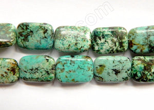Africa Turquoise  -  Puff Rectangles 16"