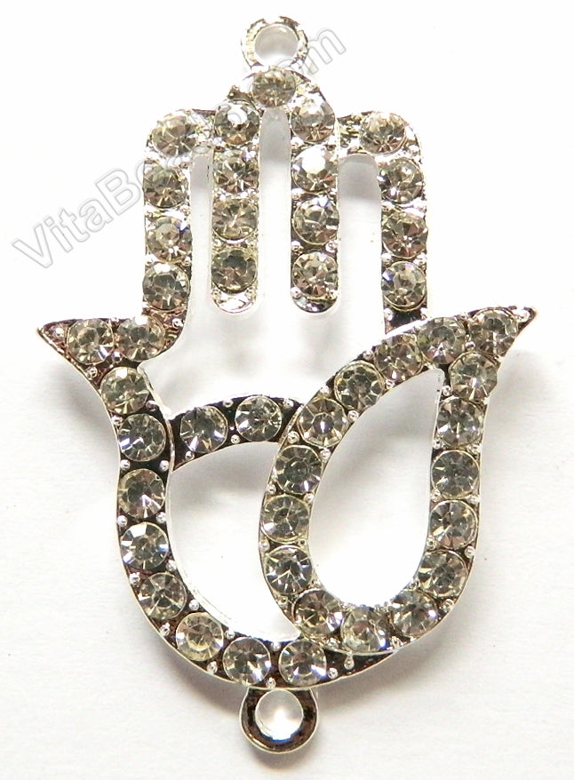 Hand Rhinestones pendant, Connector