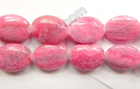 Dyed Pink Rhodochrosite -  Puff Ovals  16"