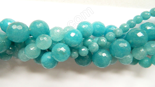 Blue Apatite Quartz  -  Faceted Round