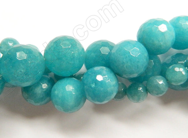 Blue Apatite Quartz  -  Faceted Round