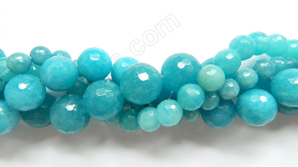 Blue Apatite Quartz  -  Faceted Round