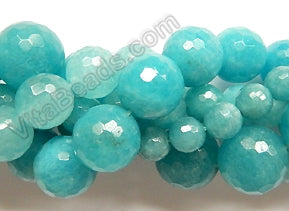 Blue Apatite Quartz  -  Faceted Round