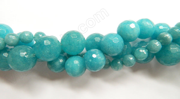 Blue Apatite Quartz  -  Faceted Round