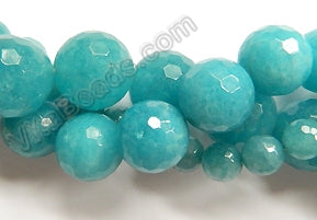 Blue Apatite Quartz  -  Faceted Round