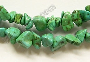 Green Stablelized Turquoise  -  Chips 36"