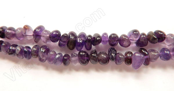 Amethyst Dark  -  8-12mm Small Center Drilled Tumble