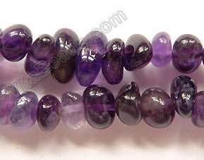 Amethyst Dark  -  8-12mm Small Center Drilled Tumble