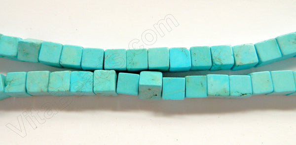 Blue Stablelized Turquoise  -  Cubes 16"
