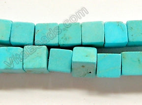 Blue Stablelized Turquoise  -  Cubes 16"