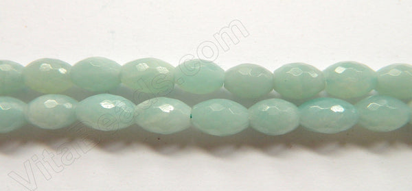 Amazonite AA  -  Faceted Rice  16"